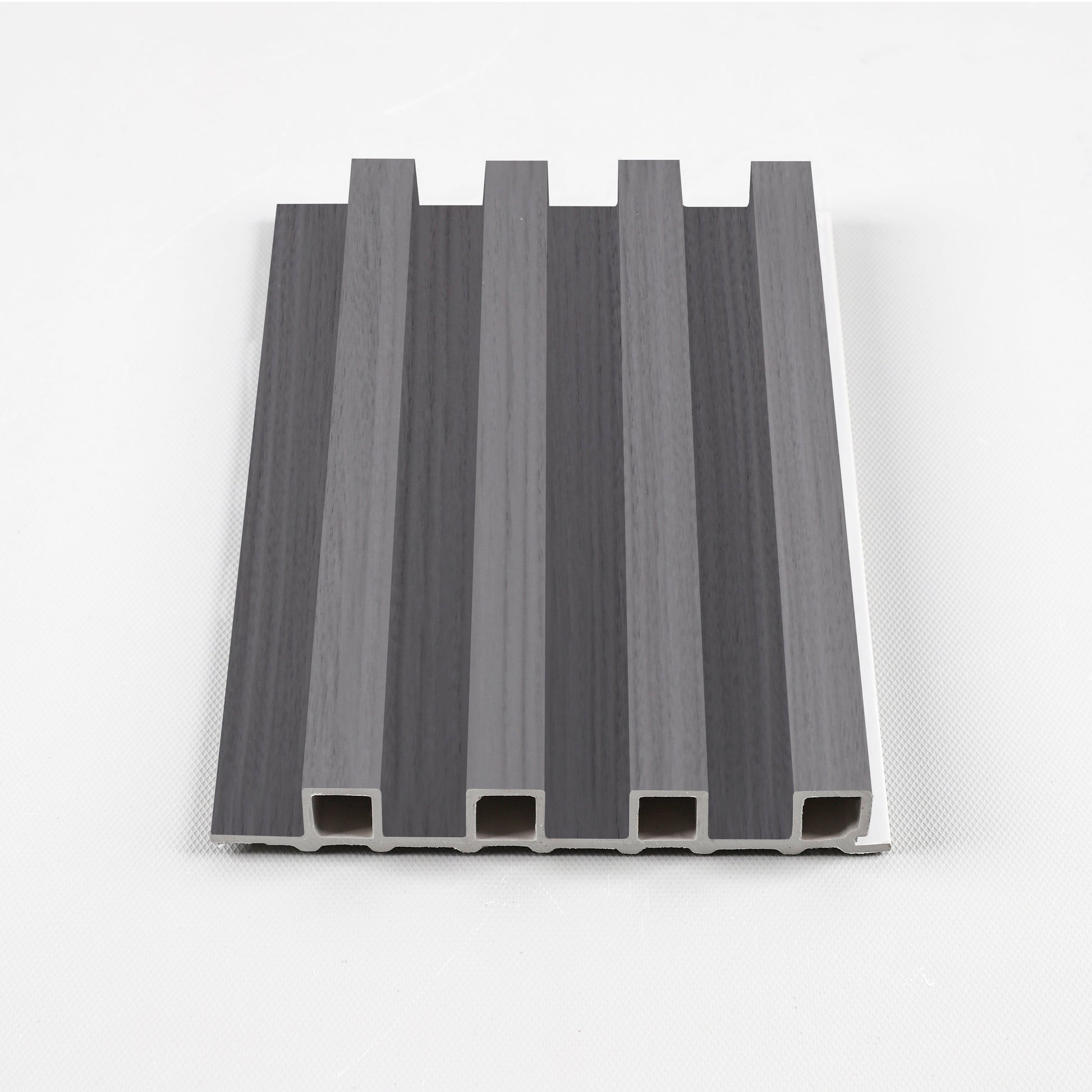Oak Gray WPC Fluted 3D Wall Panels. Accel Distribution Inc