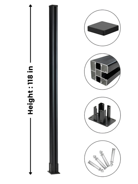 10 Ft In-Ground Fence Post