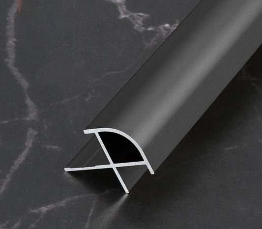 Aluminum Wall Panel Trim Outside Corner-Black Accel Inc.