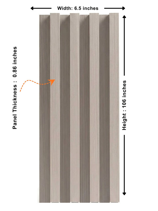 Nordic Birch WPC Fluted 3D Wall Panels | 42.9 sq. ft./Box