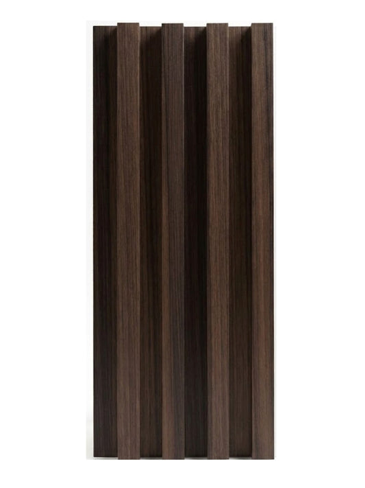 Dark Walnut Oak WPC Fluted 3D Wall Panels | 42.9 sq. ft./Box