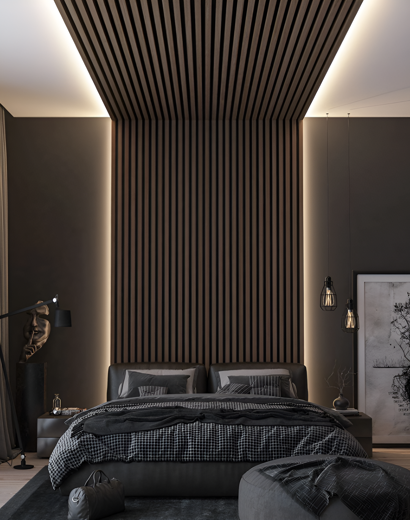 Flexible LED Light Strip 4Pack for Acoustic Wall Panels –Bedroom