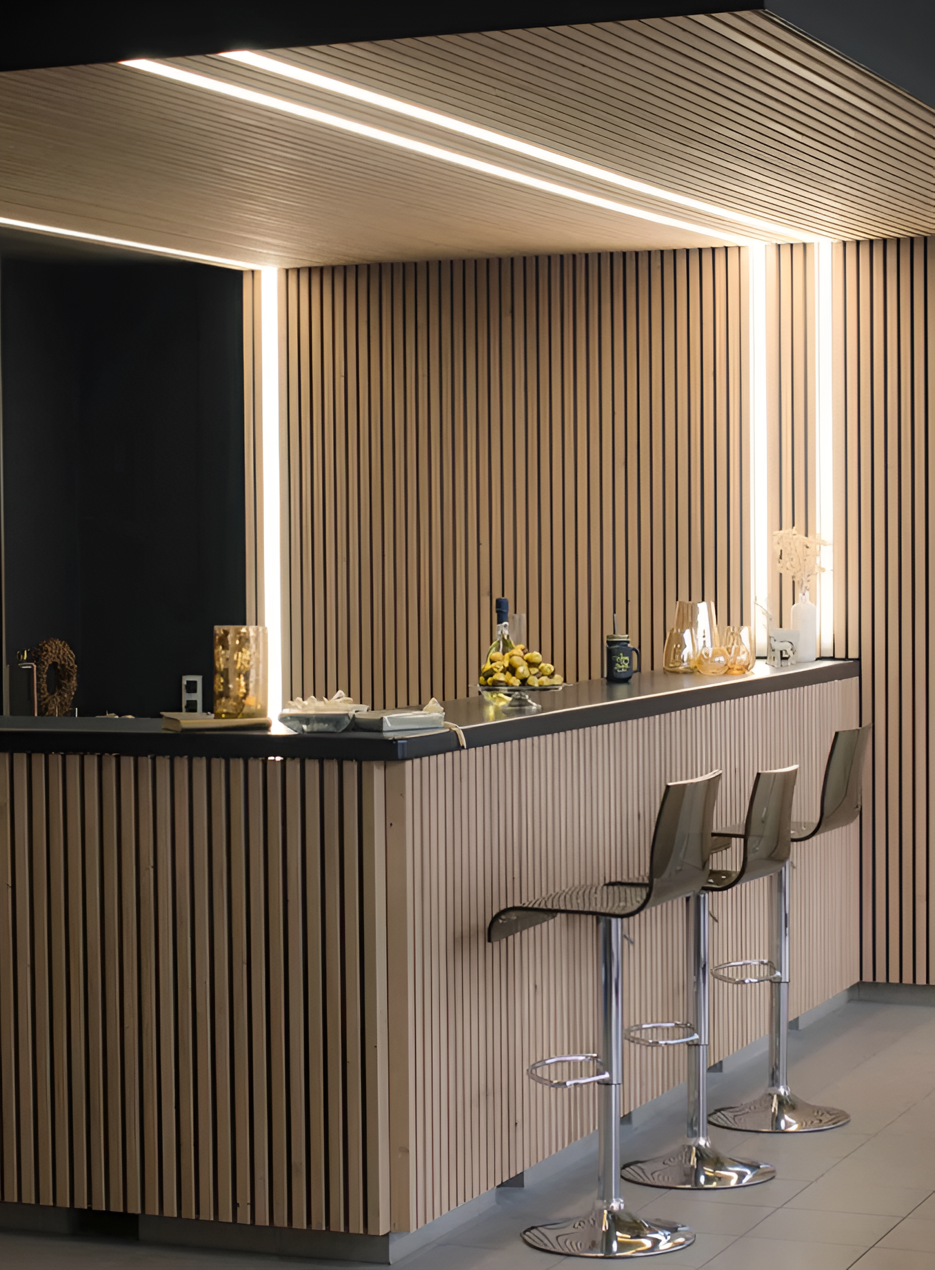 Flexible LED Light Strip 4Pack for Acoustic Wall Panels –Kitchen