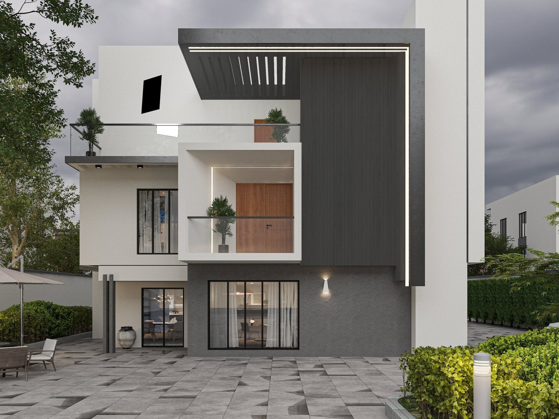 Gray Composite Cladding