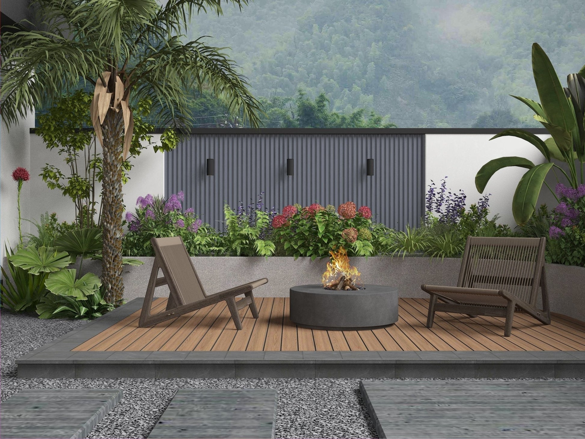 Light Gray Composite Wide Exterior Cladding wall