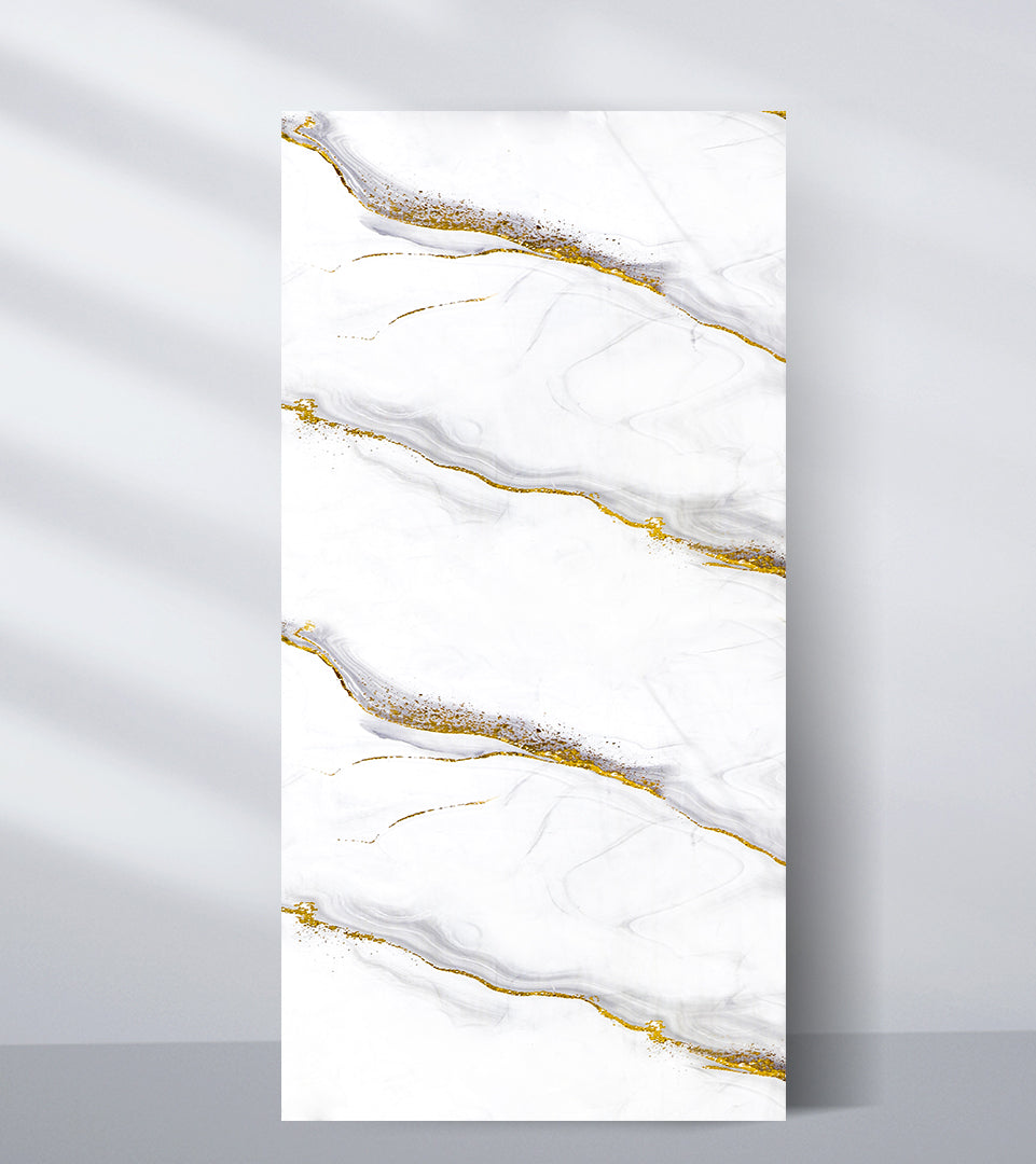 PVC Marble Sheet Accel Distribution Inc White Gold Royal Marble