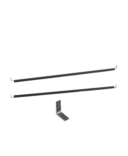 6ft Black Aluminum Fence Frame Kit - Horizontal/Privacy WPC Panel Bracket