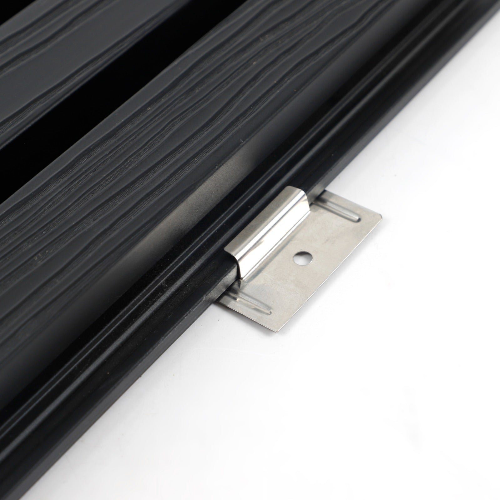 Composite cladding installation clip and bracket