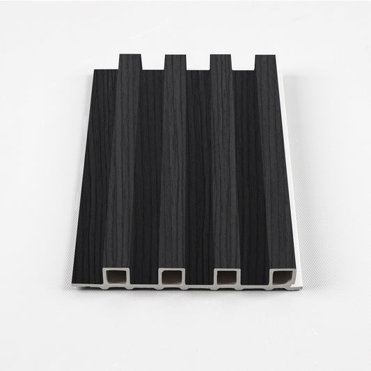 Black Timber WPC Fluted 3D Wall Panels. Accel Distribution Inc