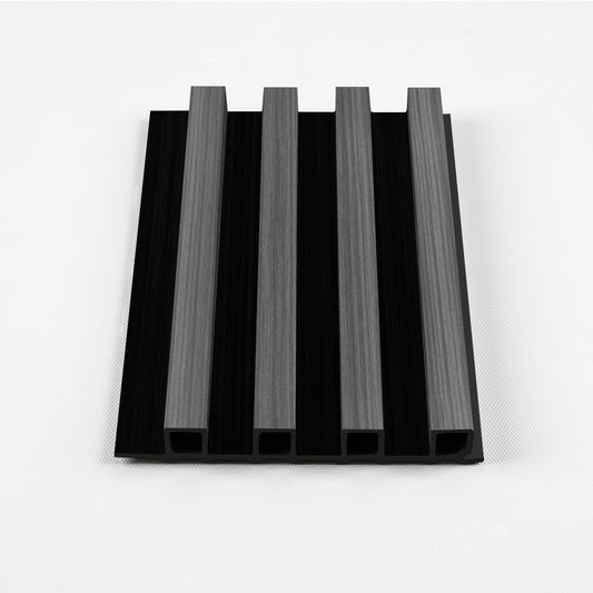 Carborn Gray WPC Fluted 3D Wall Panels. Accel Distribution Inc