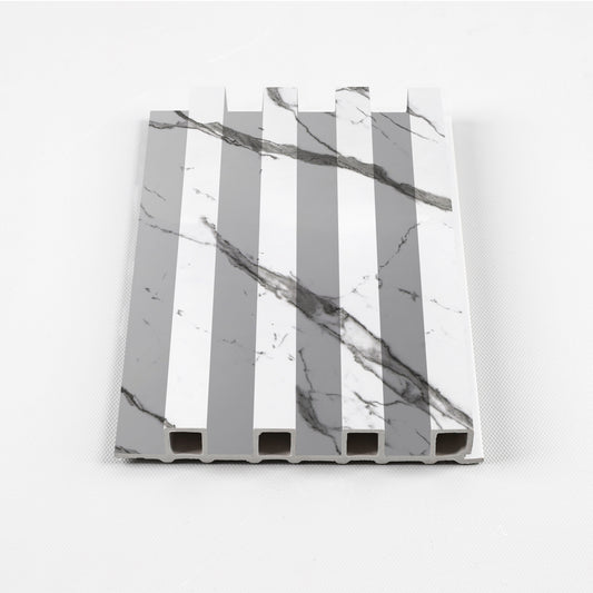 Gray Vain WPC Fluted 3D Wall Panels. Accel Distribution Inc