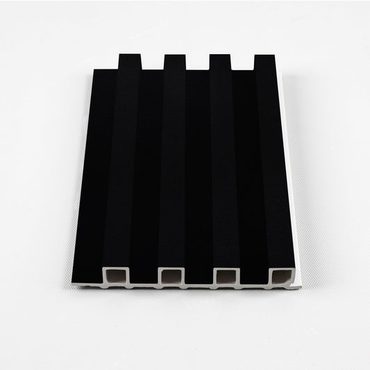 Luxe Noir WPC Fluted 3D Wall Panels. Accel Distribution Inc