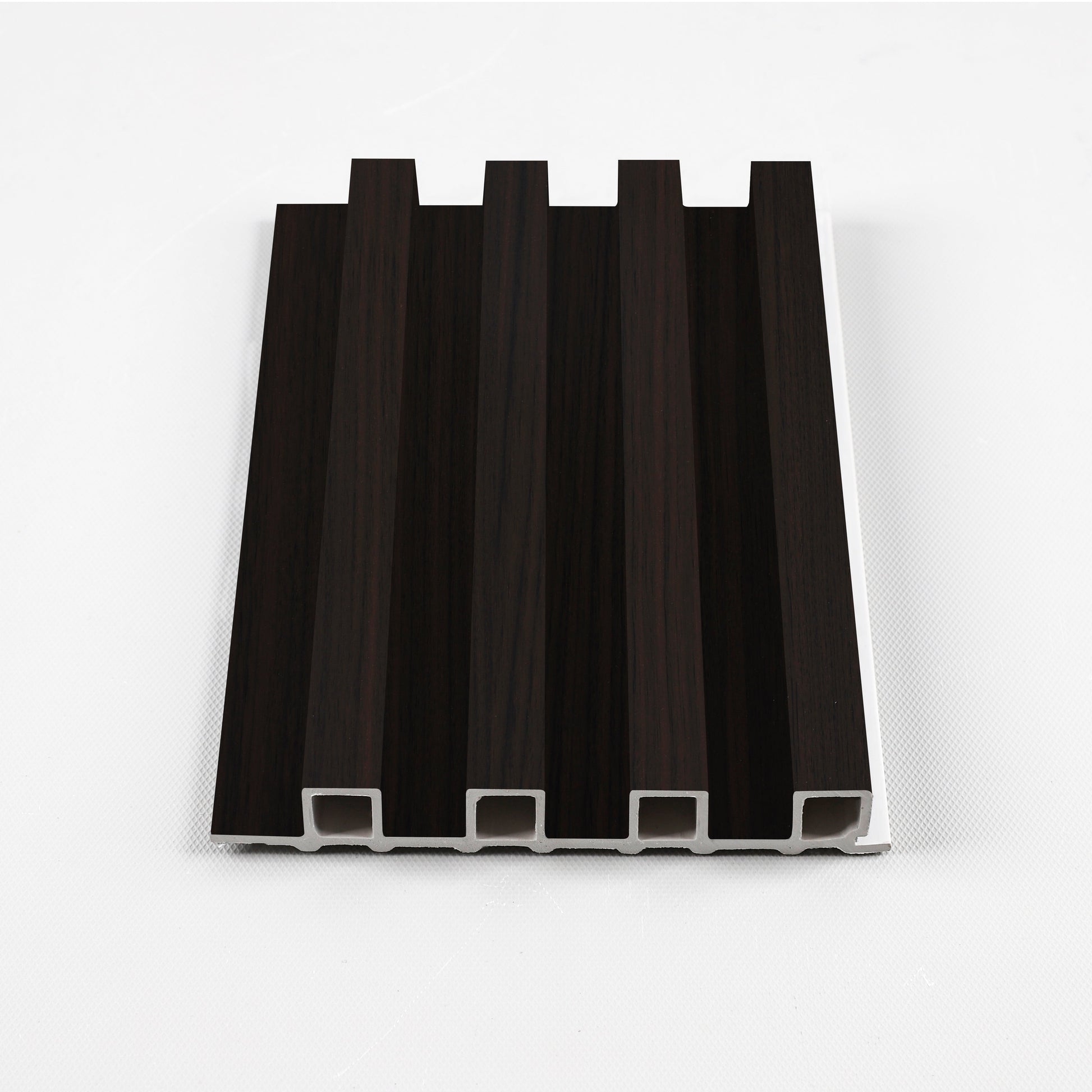 Walnut Ink WPC Fluted 3D Wall Panels. Accel Distribution Inc