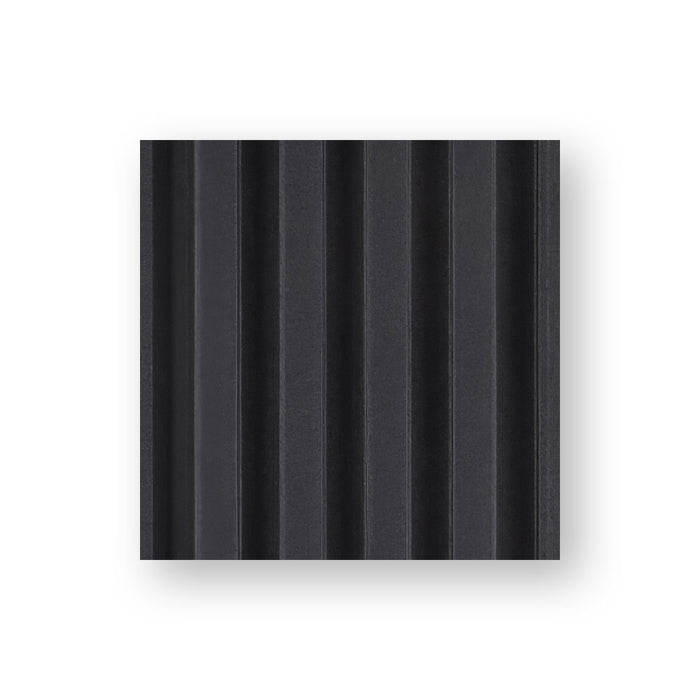 Black ribbed rubber mat with a textured surface and shadow detail