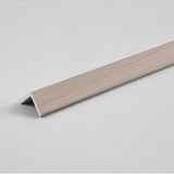 Cedar Oak wood-grain corner trim for WPC fluted 3D wall panels