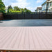 Light brown walnut composite decking board with smooth surface