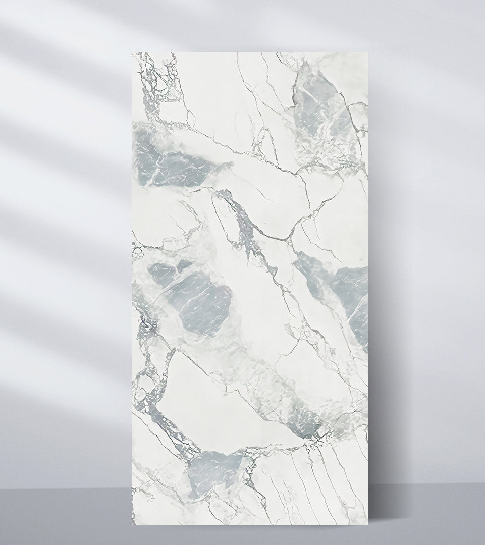 PVC Marble Sheet Accel Distribution Inc Blue Mist