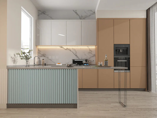 Blue WPC Fluted 3D Wall Panels |  42.9 sq. ft./Box