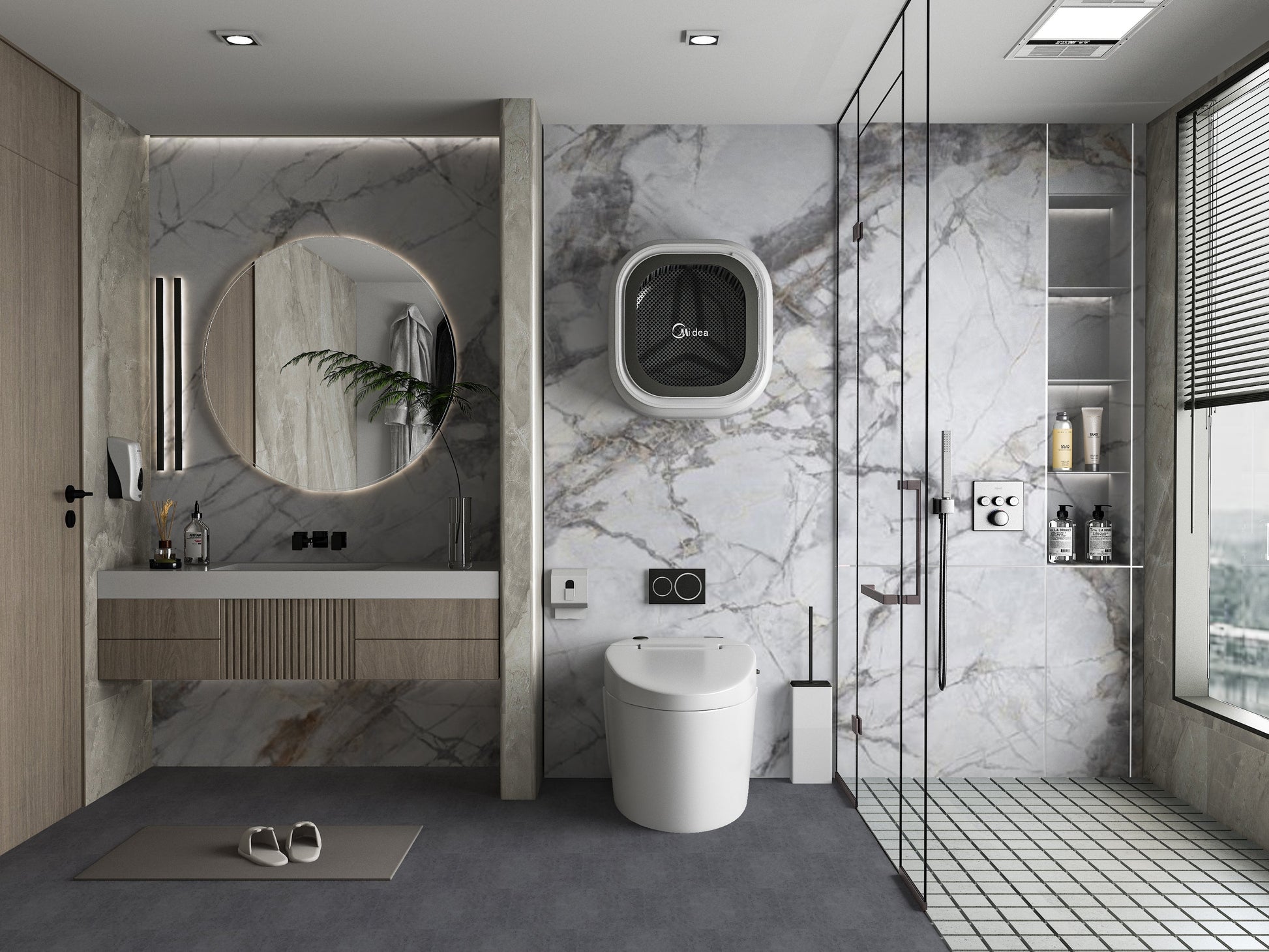 PVC 3D Marble Sheet Deep Veins. Accel Distribution Inc. Bathroom Design From PVC Marble Sheets