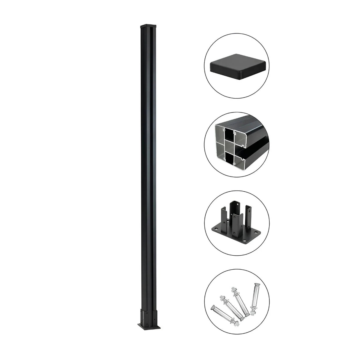 10 Ft In-Ground Fence Post