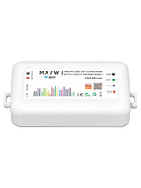 White MX7W Wi-Fi mesh LED controller for the RGB LED strip lights kit