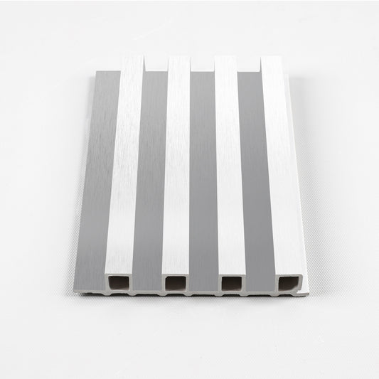 White Brushed WPC Fluted 3D Wall Panels. Accel Distribution Inc