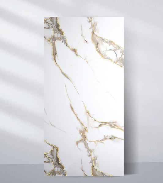 Calacatta Oro Gold Marble UV Protected PVC Wall Panel 