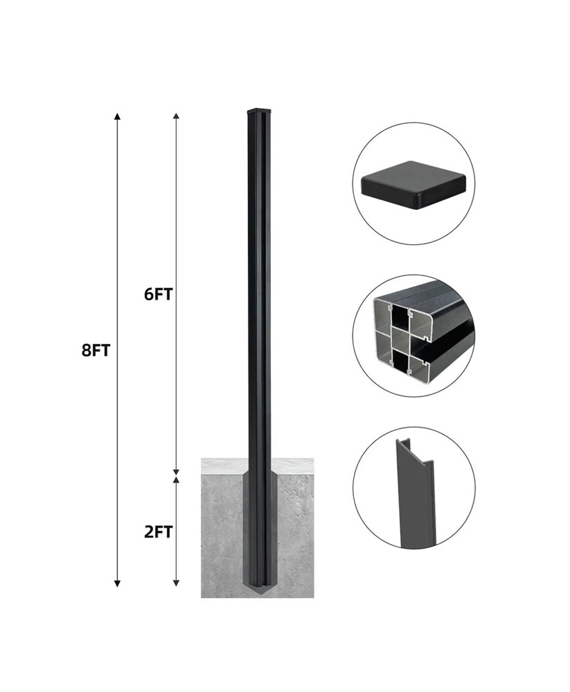 8 Ft In-Ground Fence Post