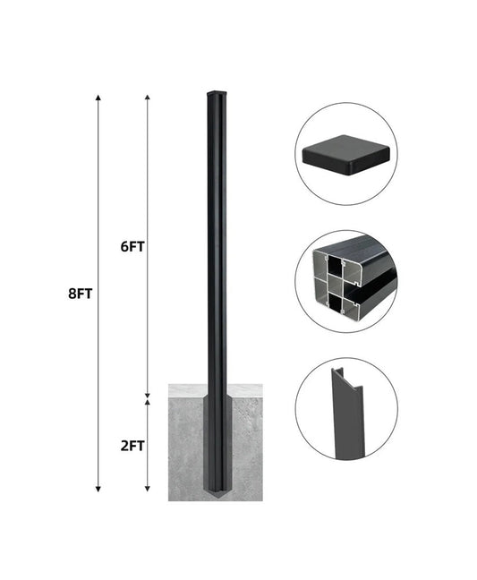 8 Ft In-Ground Fence Post