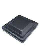 Black square cap for the 9 ft inground gate post