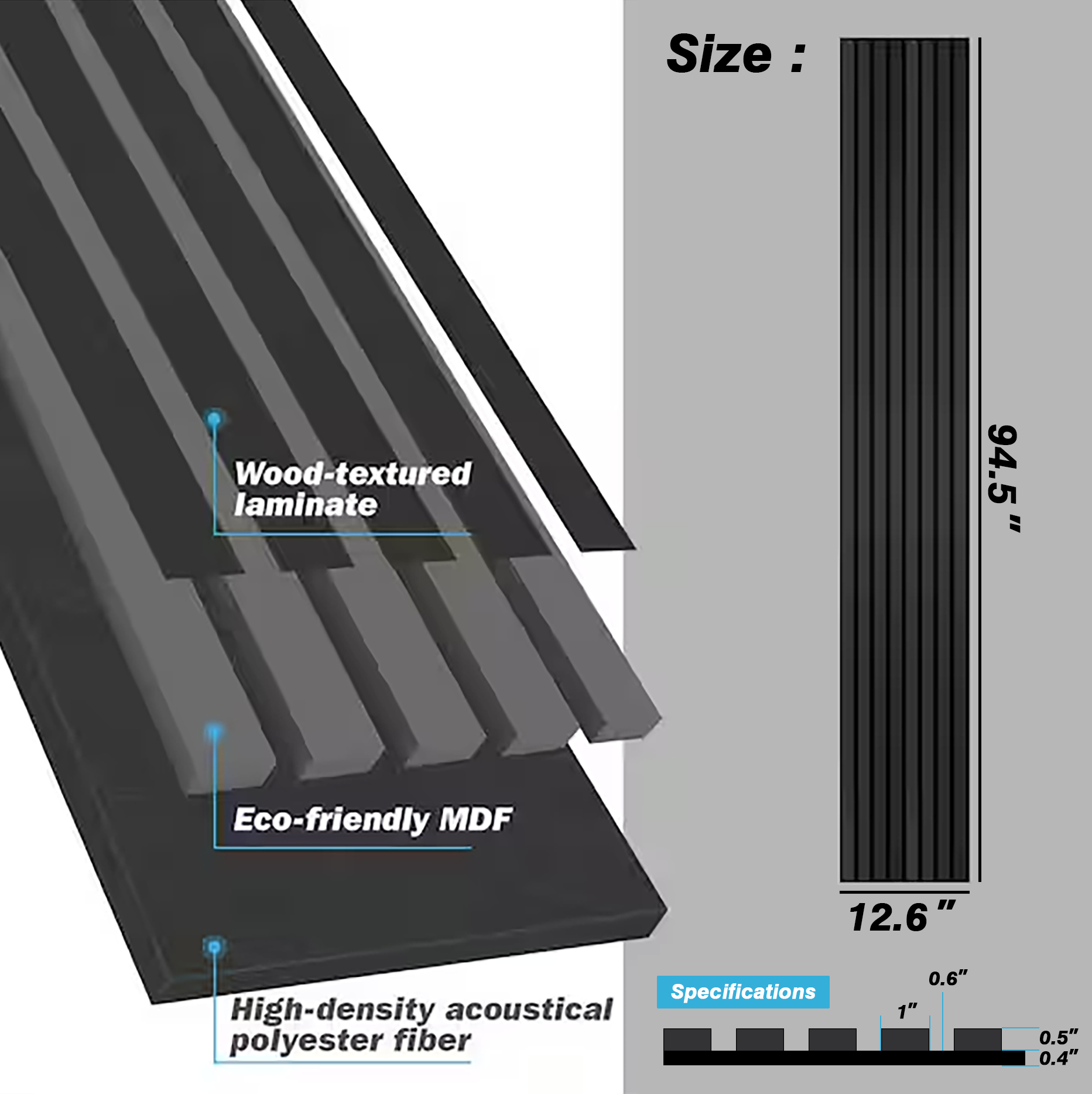 Wood Slat Acoustic Panels Specification 