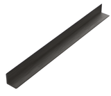 Black aluminum L trim profile for wall panel edge finishing
