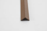 Brown corner trim profile for wall panel edge finishing