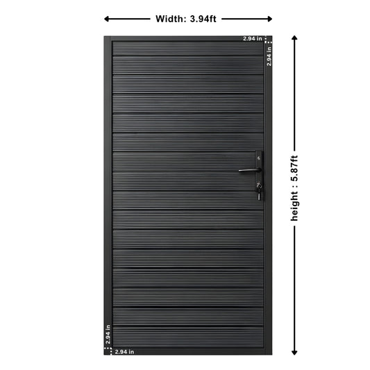 Aluminum Premium Fence Sing Gate (4ft x 6ft) – Modern, Heavy Duty, Full Privacy