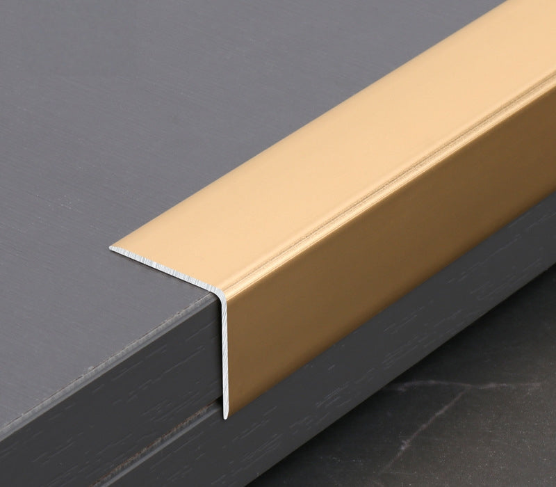 Aluminum Wall Panel Trim L Cap-Gold