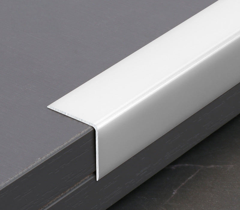 Aluminum Wall Panel Trim L Cap-White