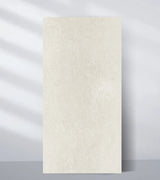 Warm ivory PVC sheet sample with a fine, evenly textured surface