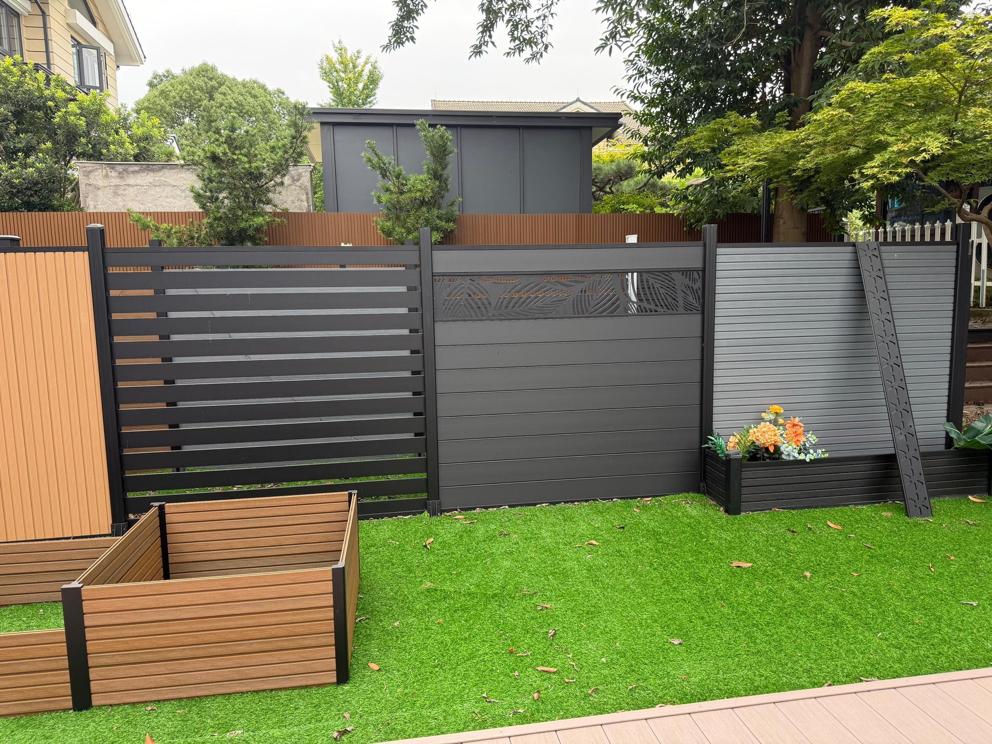 Black Aluminum Privacy Fence Panels Options