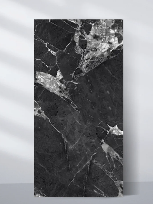 Black and White Marble UV Protected PVC Wall Panel