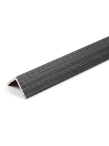 Carborn Gray textured corner trim for WPC fluted 3D wall panels
