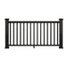 Black co-extrusion composite railing kit with square balusters and posts