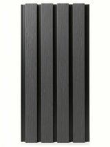 Charcoal gray Composite Cladding 8×8 Sample with black recessed grooves