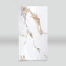 Elegant white marble PVC wall panel with brown and gray veins