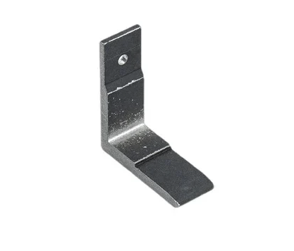 Aluminum alloy frame bracket with bent profile and round mounting hole