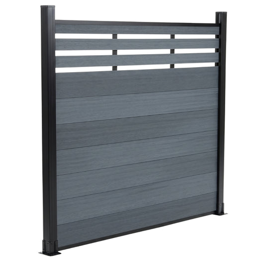 Top Lattice Privacy Composite Fence Wholesale Price  - Light Gray