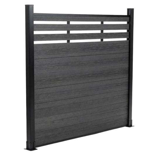 Top Lattice Privacy Composite Fence Wholesale Price  - Black