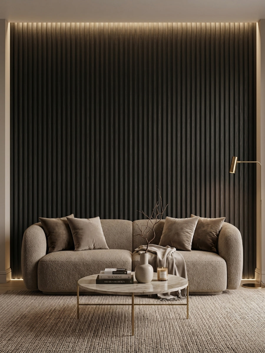 High Quality Black Fluted Wall Panels for Luxury Spaces