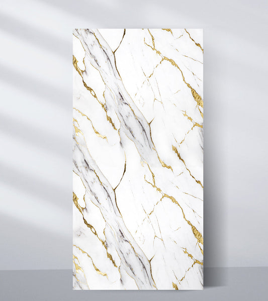 PVC Marble Sheet Accel Distribution Inc Luxe Gold Vein Marble