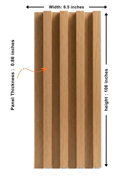 WPC fluted wall panels in maple slate finish for contemporary décor