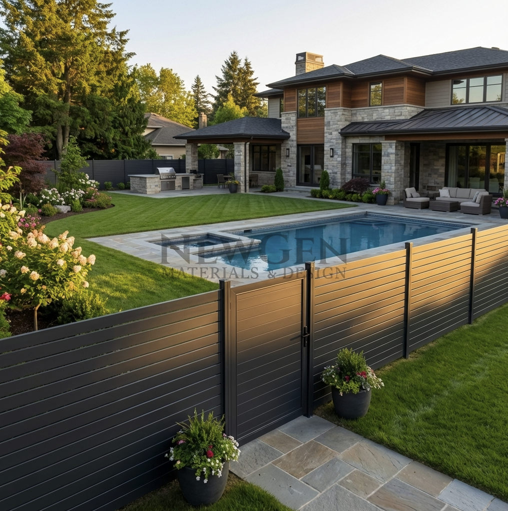 Modern Luxury Aluminum Fence and gates Wholesale Price 